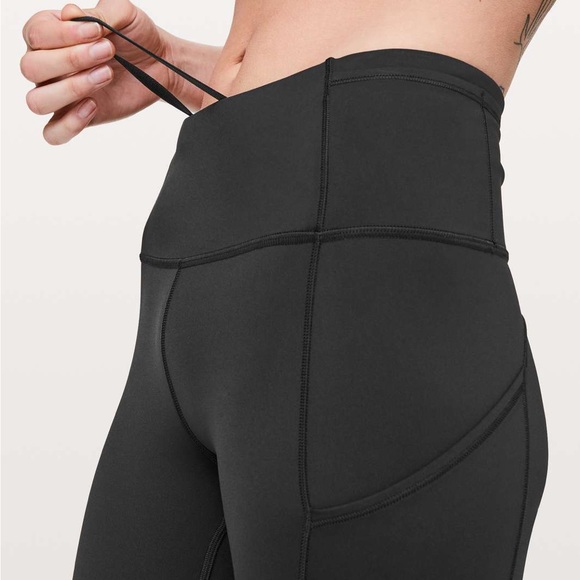 NWT Lululemon Fast & Free 7/8 Tight II *Nulux 25" - Black - Picture 4 of 8